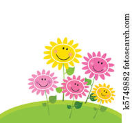 feliz, flor mola, jardim