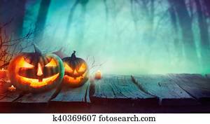Halloween design with pumpkins Halloween design with pumpkins