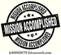 mission accomplished round grunge black stamp mission accomplished round grunge black stamp