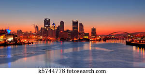 Pittsburgh Skyline at Night