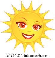 quentes, verão, sol