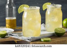 Refreshing Alcoholic Beer Margarita Beerita
