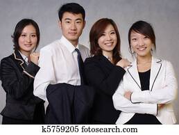 associé, dans, porcelaine