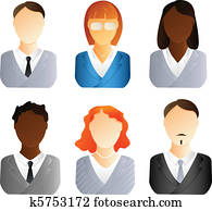 Business people icons