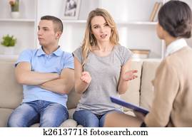 el, recepción, en, el, psicólogo