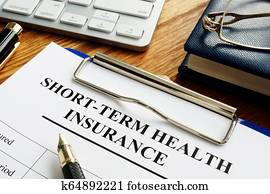 korte-termijn, gezondheid verzekering, of, kort, termijn, medische, stm.
