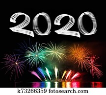 New Year's Eve 2020 with Fireworks New Year's Eve 2020 with Fireworks