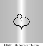 parent child care love icon illustration parent child care love icon illustration