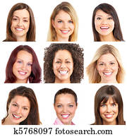 faces, smiles and teeth