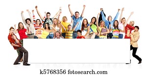 Happy funny people