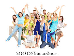 Happy people