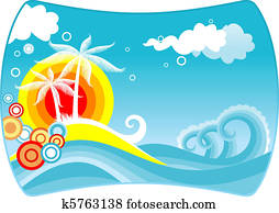 Tropical abstract background