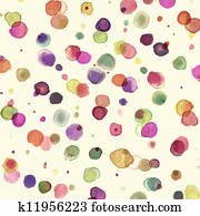 Watercolor dots