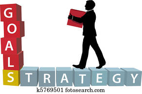 ziele, strategie, mann, baut, geschaefts, bl?cke ziele, strategie, mann, baut, geschaefts, bl?cke