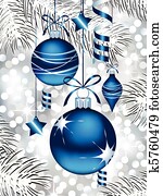 파랑, 크리스마스 장신구