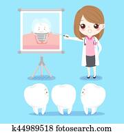 dentist with tooth dentist with tooth