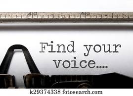 Find your voice inspiration Find your voice inspiration