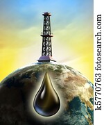 Oil derrick Oil derrick