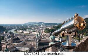 Panoramic view of Salzburg