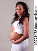 Pregnant african american woman Pregnant african american woman