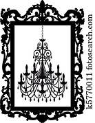 דמין מסגרת, עם, נברשת