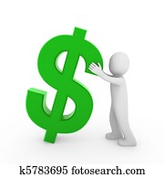 3d human dollar