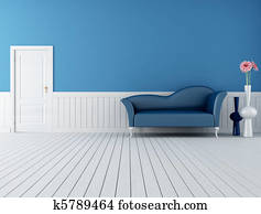 blue and white retro interior blue and white retro interior