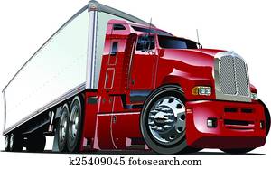 Cartoon semi truck Cartoon semi truck