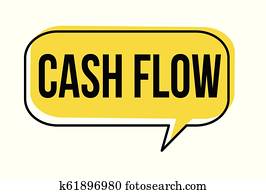 Cash flow speech bubble