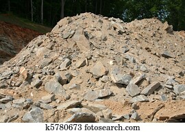 Dirt and rubble pile