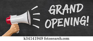 egy, ember, birtok, egy, hangszóró, -, nagy nyílás