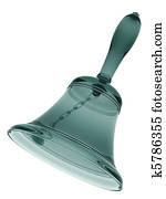 Glass hand bell Glass hand bell