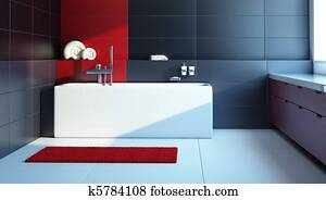 Modern interior design of a bathroom Modern interior design of a bathroom