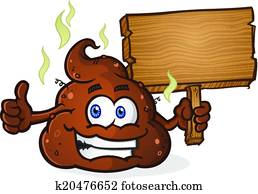 Poop Pile Cartoon Character Thumbs Poop Pile Cartoon Character Thumbs