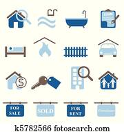 Real estate icons