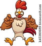 Scared chicken Scared chicken
