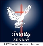 Trinity sunday. Christian church concept.