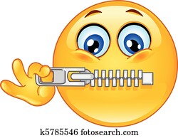 Zipper emoticon Zipper emoticon