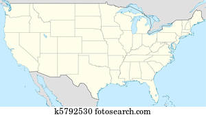 アメリカ 地図 イラスト K Fotosearch