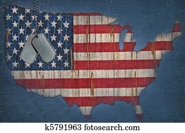 American Flag Map American Flag Map