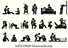 Childbirth labor positions and postures at home. Childbirth labor positions and postures at home.