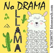 Cute cartoon llama alpaca graphic design set. Hand drawn llama character illustration Cute cartoon llama alpaca graphic design set. Hand drawn llama character illustration