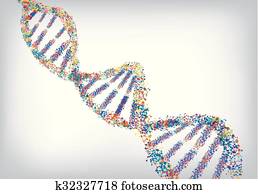 DNA colourful background DNA colourful background