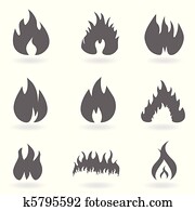 Flame and fire Flame and fire