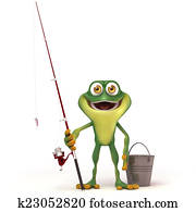 Frog go fishing Frog go fishing