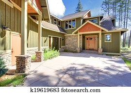 House exterior. Entrance porch