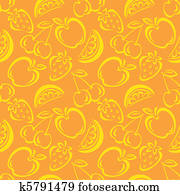 Seamless Fruit Pattern Seamless Fruit Pattern