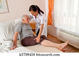 أعمل كممرض, إلى داخل, شيخوخي, رعى بإهتمام, ال التعريف, عجوز