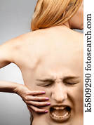 Back pain concept Back pain concept