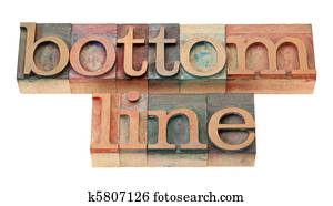 bottom line in wood fonts